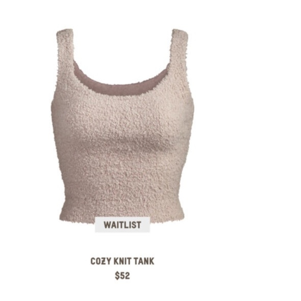 SKIMS Cozy Knit Tank (Stone)